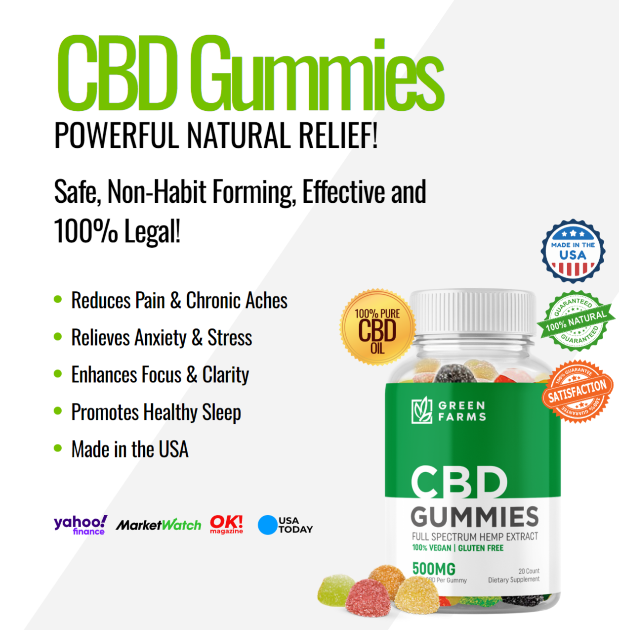 Green Farms CBD Gummies The 100 Natural & Pure Ingredients that